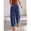 image:imageCicy Bell Womens Polka Dot Barrel Jeans Baggy Wide Leg Denim PantsPolka Dots Navy