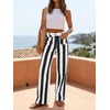 image:imageCicy Bell Womens Striped Wide Leg Jeans High Waist Denim PantsBlack