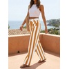 image:imageCicy Bell Womens Striped Wide Leg Jeans High Waist Denim PantsOrange