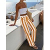 image:imageCicy Bell Womens Striped Wide Leg Jeans High Waist Denim PantsOrange