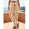 image:imageCicy Bell Womens Striped Wide Leg Jeans High Waist Denim PantsOrange
