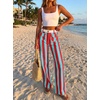 image:imageCicy Bell Womens Striped Wide Leg Jeans High Waist Denim PantsPinkblue