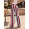 image:imageCicy Bell Womens Striped Wide Leg Jeans High Waist Denim PantsPinkblue