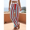 image:imageCicy Bell Womens Striped Wide Leg Jeans High Waist Denim PantsPinkblue