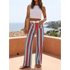 image:imageCicy Bell Womens Striped Wide Leg Jeans High Waist Denim PantsPinkblue