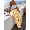 image:imageCicy Bell Womens Striped Wide Leg Jeans High Waist Denim PantsYellow