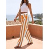 image:imageCicy Bell Womens Striped Wide Leg Jeans High Waist Denim PantsYellowgreen