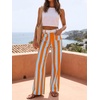 image:imageCicy Bell Womens Striped Wide Leg Jeans High Waist Denim PantsYellowgreen