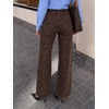 image:imageCicy Bell Womens Wide Leg Jeans Argyle Printed High Waisted Denim PantsBrown Leopard Print