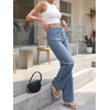 image:imageCicy Bell Womens Wide Leg Jeans High Waisted Straight Leg Denim PantsBlue