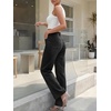 image:imageCicy Bell Womens Wide Leg Jeans High Waisted Straight Leg Denim PantsDark Grey