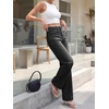 image:imageCicy Bell Womens Wide Leg Jeans High Waisted Straight Leg Denim PantsDark Grey
