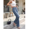 image:imageCicy Bell Womens Wide Leg Jeans High Waisted Straight Leg Denim PantsJean Blue
