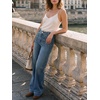 image:imageCicy Bell Womens Wide Leg Jeans High Waisted Straight Leg Denim PantsJean Blue