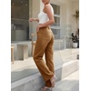 image:imageCicy Bell Womens Wide Leg Jeans High Waisted Straight Leg Denim PantsKhaki
