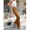 image:imageCicy Bell Womens Wide Leg Jeans High Waisted Straight Leg Denim PantsKhaki