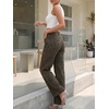 image:imageCicy Bell Womens Wide Leg Jeans High Waisted Straight Leg Denim PantsLeopard Brown