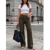 image:imageCicy Bell Womens Wide Leg Jeans High Waisted Straight Leg Denim PantsLeopard Print