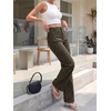 image:imageCicy Bell Womens Wide Leg Jeans High Waisted Straight Leg Denim PantsLeopard Print