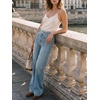 image:imageCicy Bell Womens Wide Leg Jeans High Waisted Straight Leg Denim PantsLight Blue