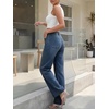 image:imageCicy Bell Womens Wide Leg Jeans High Waisted Straight Leg Denim PantsNavy
