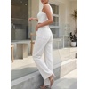 image:imageCicy Bell Womens Wide Leg Jeans High Waisted Straight Leg Denim PantsWhite
