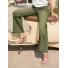 image:imageCicy Bell Womens Wide Leg Jeans High Waisted Stretchy Baggy Denim PantsArmy Green