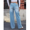 image:imageCicy Bell Womens Wide Leg Jeans High Waisted Stretchy Baggy Denim PantsBaby Blue