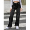 image:imageCicy Bell Womens Wide Leg Jeans High Waisted Stretchy Baggy Denim PantsBlack