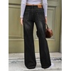 image:imageCicy Bell Womens Wide Leg Jeans High Waisted Stretchy Baggy Denim PantsBlack