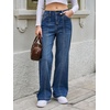 image:imageCicy Bell Womens Wide Leg Jeans High Waisted Stretchy Baggy Denim PantsBlue