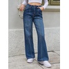 image:imageCicy Bell Womens Wide Leg Jeans High Waisted Stretchy Baggy Denim PantsBlue