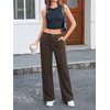 image:imageCicy Bell Womens Wide Leg Jeans High Waisted Stretchy Baggy Denim PantsBrown Leopard Print