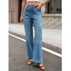 image:imageCicy Bell Womens Wide Leg Jeans High Waisted Stretchy Baggy Denim PantsJean Blue