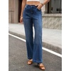image:imageCicy Bell Womens Wide Leg Jeans High Waisted Stretchy Baggy Denim PantsNavy