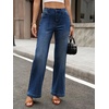image:imageCicy Bell Womens Wide Leg Jeans High Waisted Stretchy Baggy Denim PantsNavy