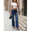 image:imageCicy Bell Womens Wide Leg Jeans High Waisted Stretchy Baggy Denim PantsNavy