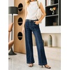 image:imageCicy Bell Womens Wide Leg Jeans High Waisted Stretchy Baggy Denim PantsNavy Blue