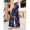image:imageCicy Bell Womens Wide Leg Jeans High Waisted Stretchy Baggy Denim PantsRedblue