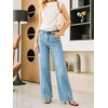 image:imageCicy Bell Womens Wide Leg Jeans High Waisted Stretchy Baggy Denim PantsWash Blue