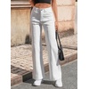 image:imageCicy Bell Womens Wide Leg Jeans High Waisted Stretchy Baggy Denim PantsWhite