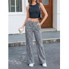 image:imageCicy Bell Womens Wide Leg Jeans High Waisted Stretchy Baggy Denim PantsWhite Leopard Print