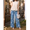 image:imageCicy Bell Womens Wide Leg Jeans High Waisted Stretchy Baggy Denim PantsYellowblue