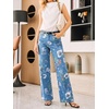 image:imageCicy Bell Womens Wide Leg Jeans High Waisted Stretchy Baggy Denim PantsYellowblue