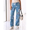 image:imageCicy Bell Womens Wide Leg Jeans High Waisted Stretchy Baggy Denim PantsYellowblue