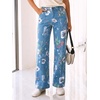 image:imageCicy Bell Womens Wide Leg Jeans High Waisted Stretchy Baggy Denim PantsYellowblue