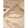 image:imageCicy Bell Beaded Bracelets for Women 18k Gold Plated Initial Letter BraceletGold A