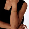 image:imageCicy Bell Beaded Bracelets for Women 18k Gold Plated Initial Letter BraceletGold B