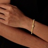 image:imageCicy Bell Beaded Bracelets for Women 18k Gold Plated Initial Letter BraceletGold B