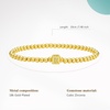 image:imageCicy Bell Beaded Bracelets for Women 18k Gold Plated Initial Letter BraceletGold B